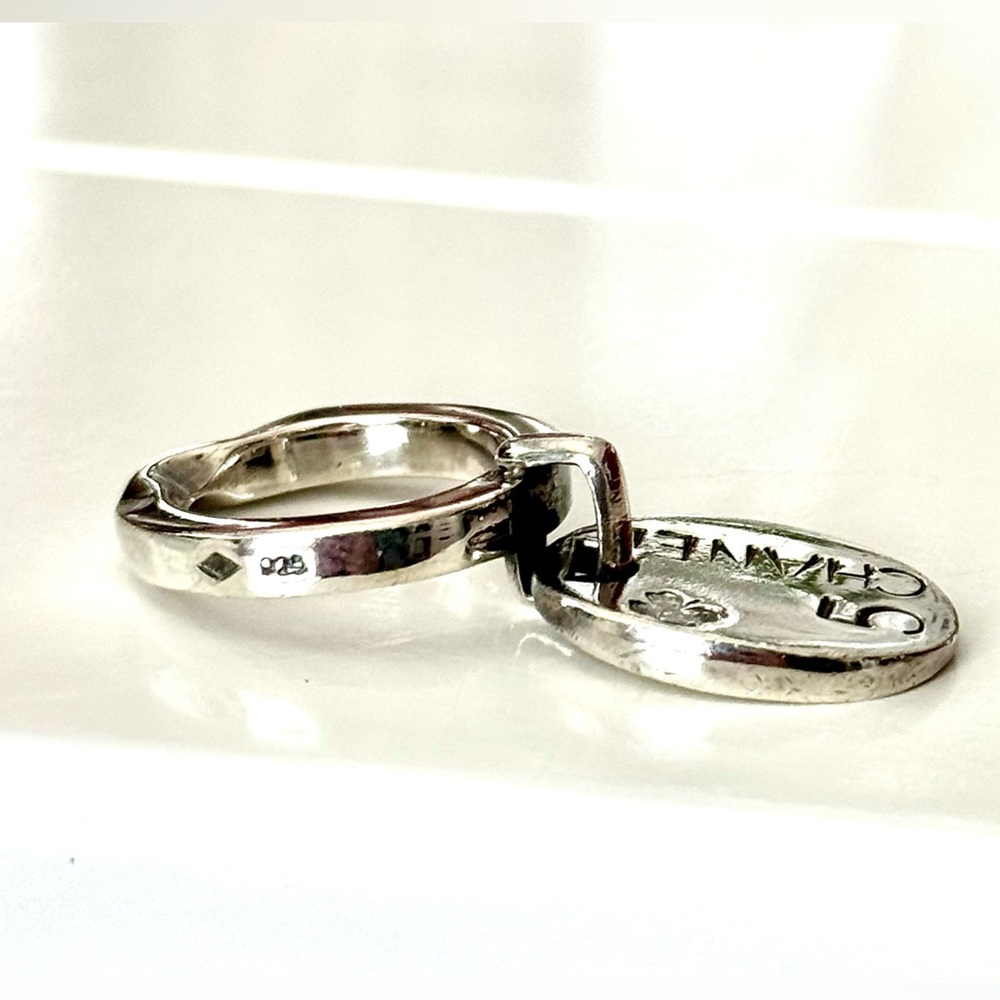 Rare 925 Chanel Charm Ring - Picture 3 of 4